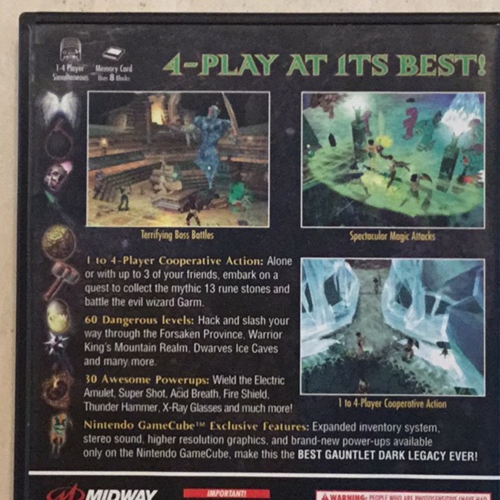 Gauntlet Dark Legacy Nintendo GameCube Game Complete - Picture 3 of 7